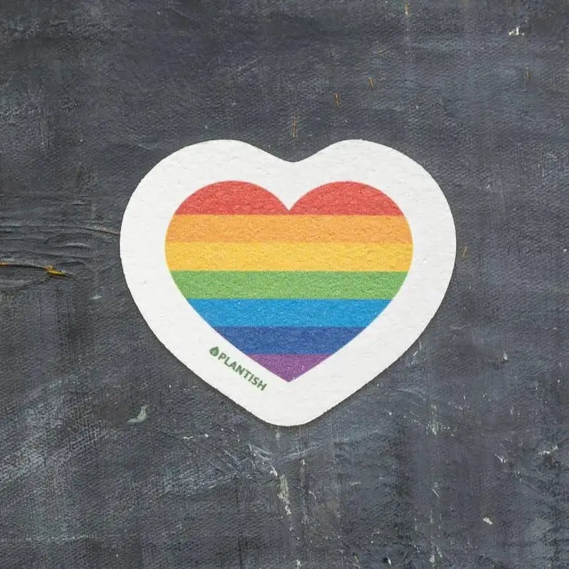 Rainbow Heart Pop-up Sponge