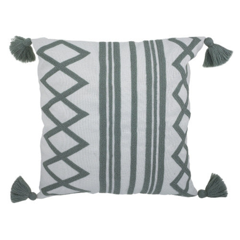 Square Diamonds & Stripes Outdoor Pillow