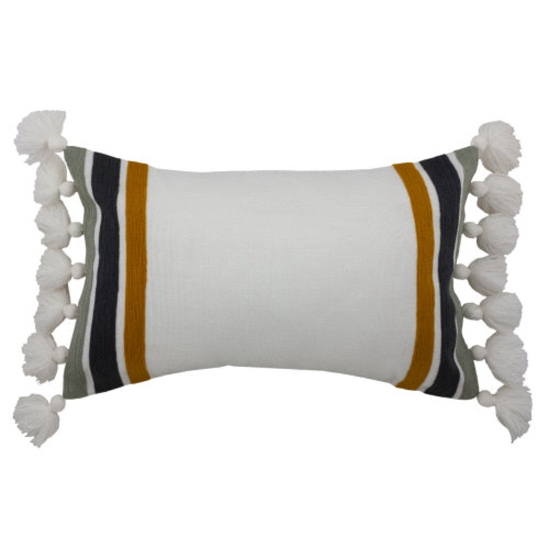 Tri-Striped Outdoor Pillow