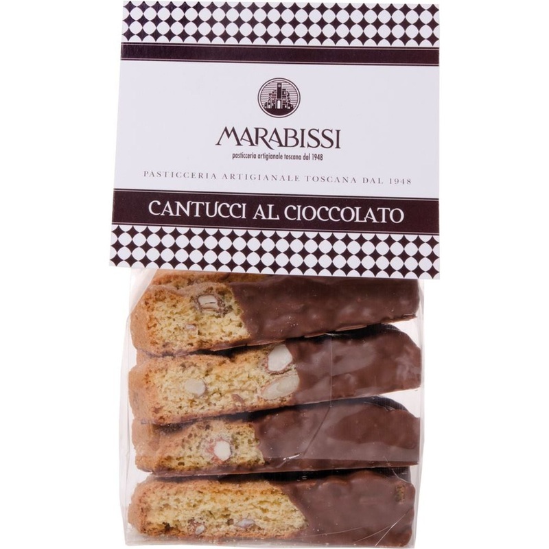Cantucci Chocolate Dipped with Almonds