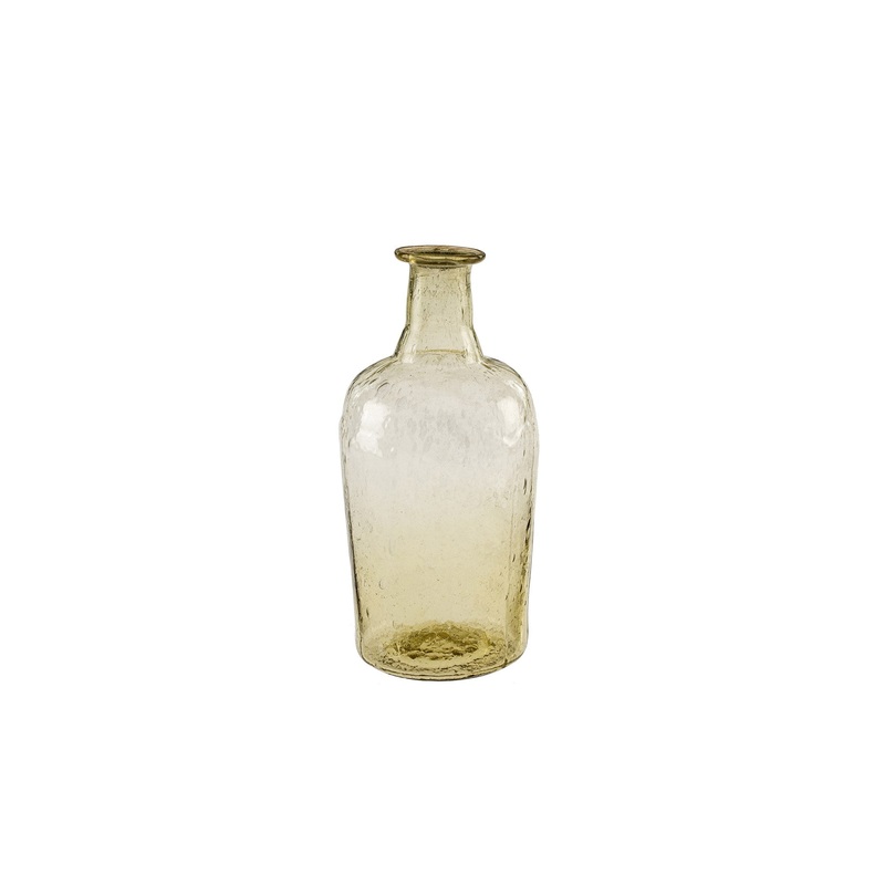 Recycled Glass Bud Vase - Yellow