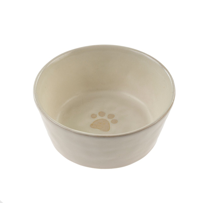 Small White Paw Pet Bowl