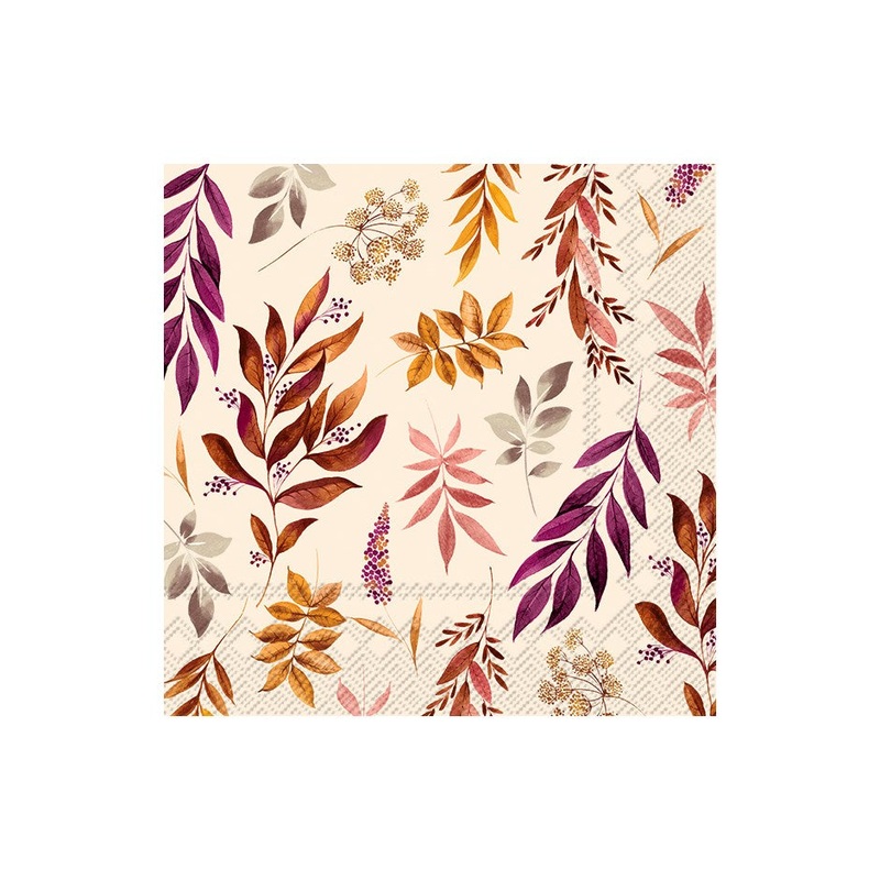 Darla Leaves Paper Napkins - Lunch