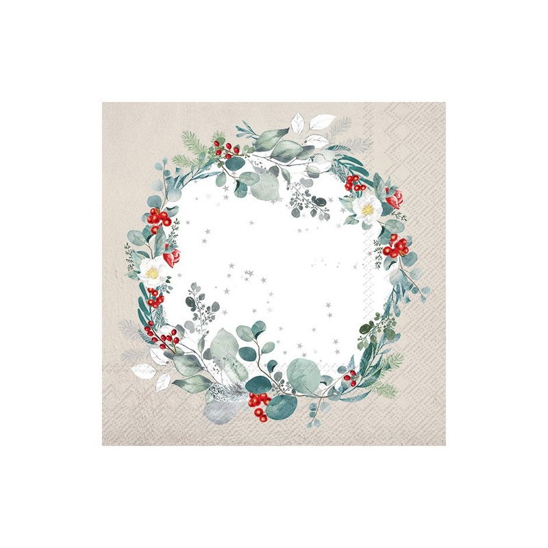 Felina Wreath Paper Napkins - Lunch