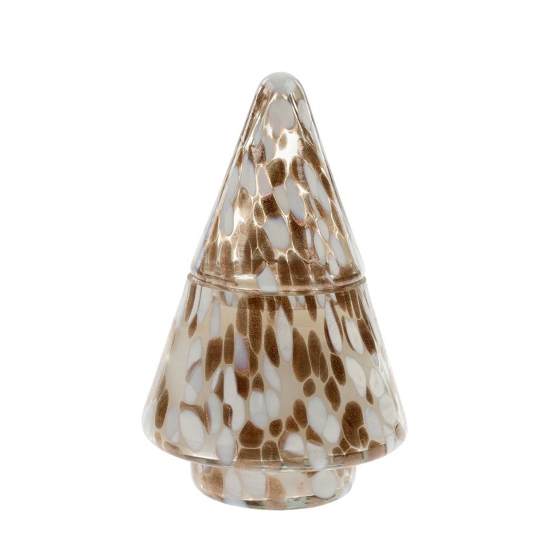 Large Confetti Glass Tree Candle