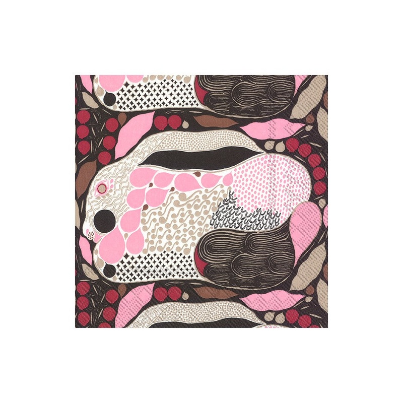 Marimekko Rusakko Blue Paper Napkins - Lunch