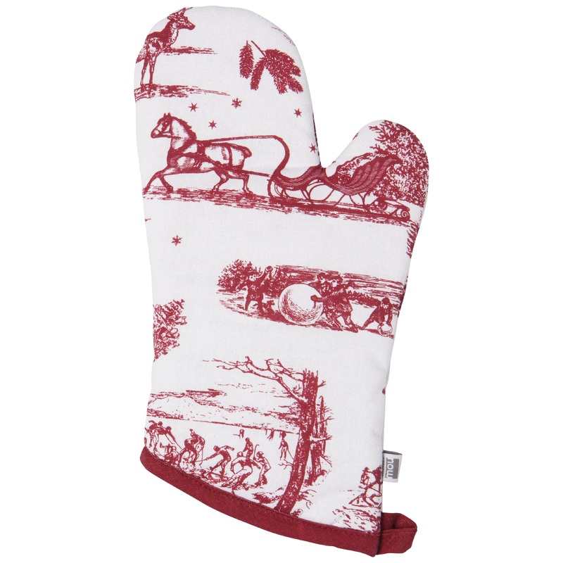Oven Mitts - Winter Toile