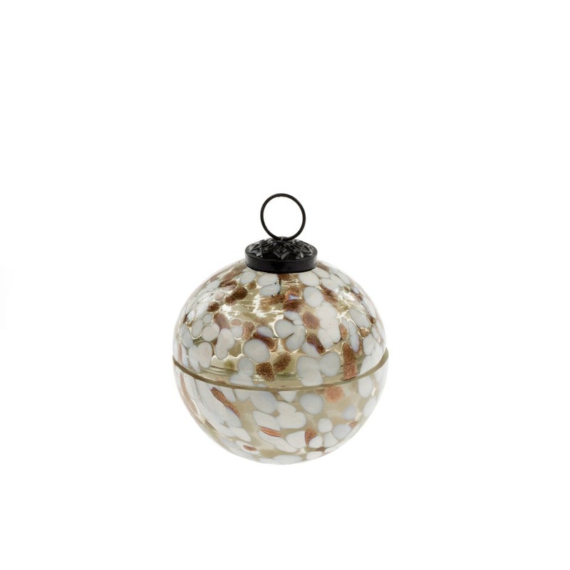 Small Confetti Glass Bauble Candle