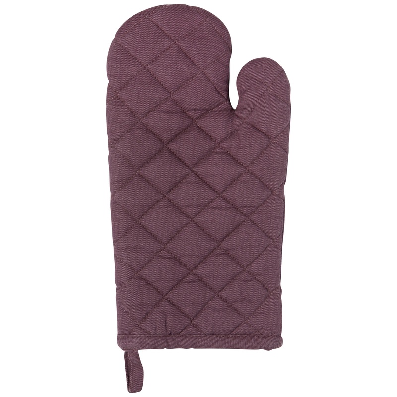 Stonewash Oven Mitts in Ash Plum