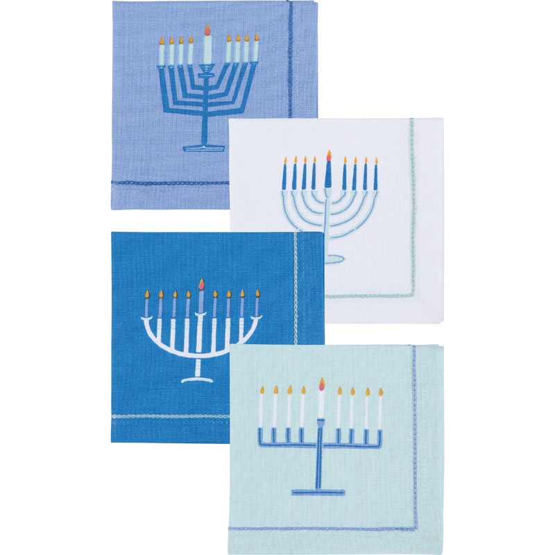Cocktail Napkin Set - Hanukkah
