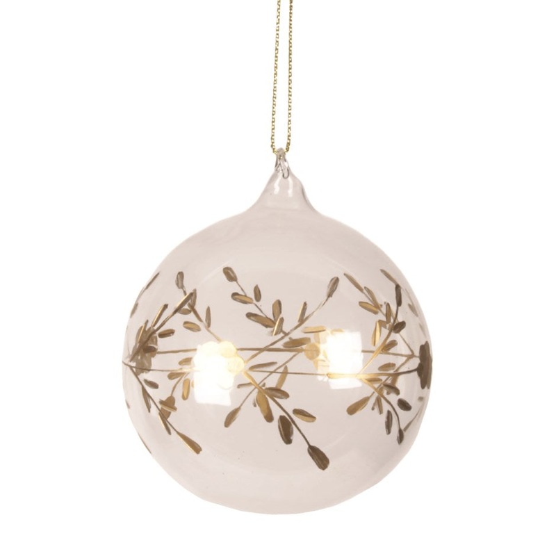 Gold Snowflake Christmas Ball