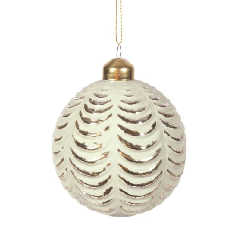 Green Swoop Christmas Ball