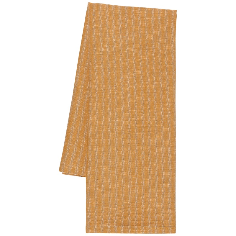 Linen Stripe Tea Towel - Ochre
