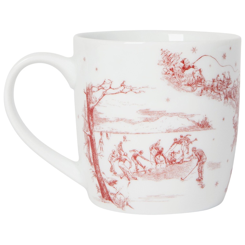 Mug - Winter Toile