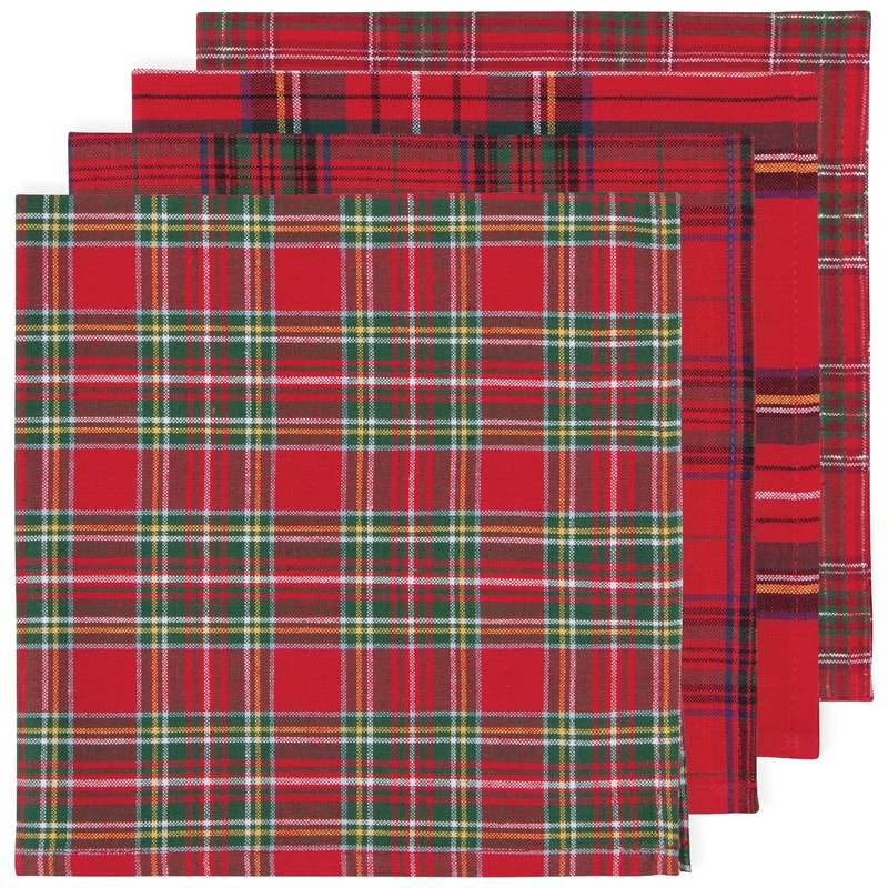 Napkin Set - Christmas Plaid