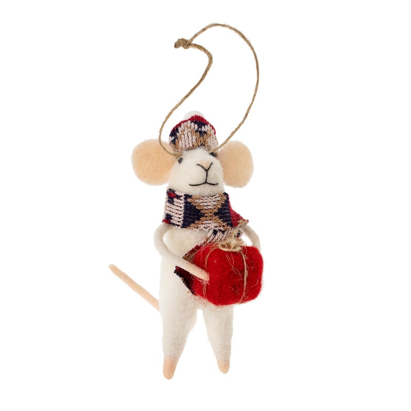 Nordic Nadine Mouse Ornament