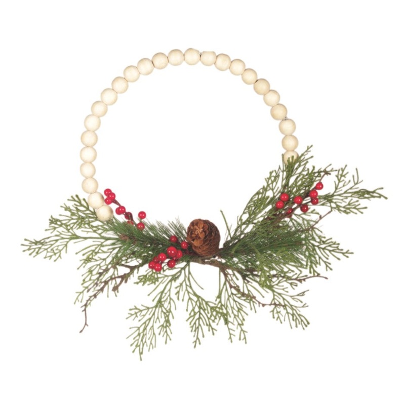 Beaded Wreath with Berries