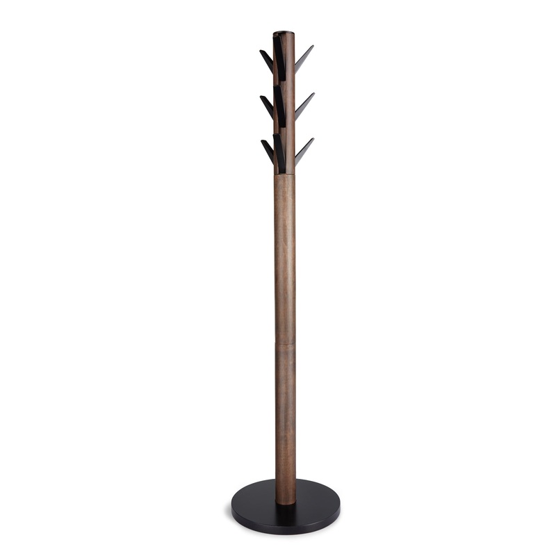 Flapper Coat Rack - Black/Walnut