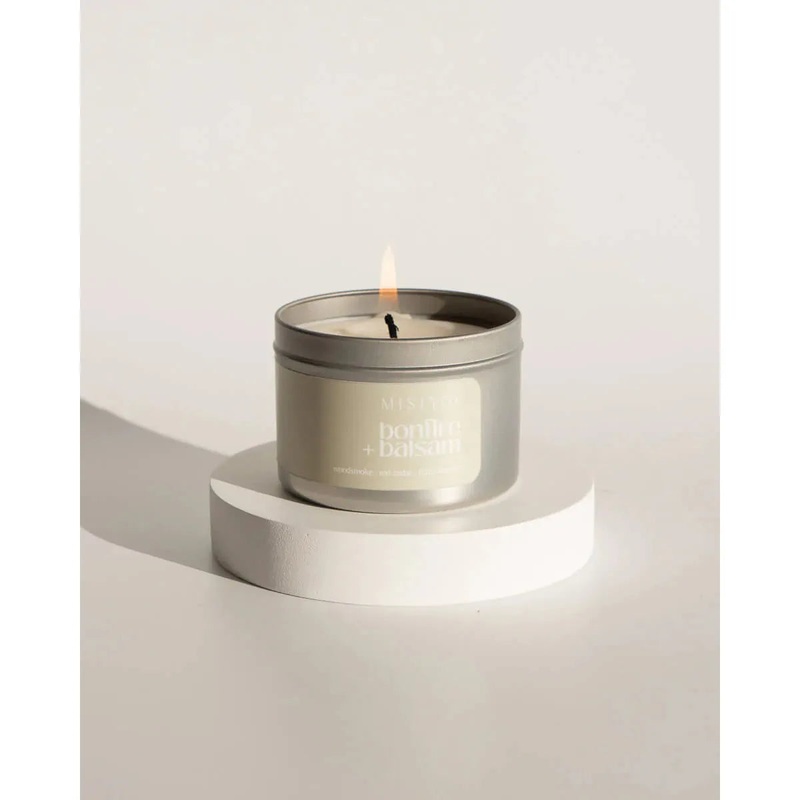 Misiyo Candle - 6oz Tin - Bonfire + Balsam