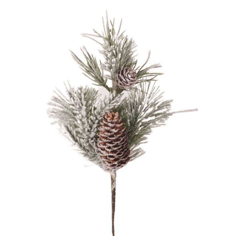 Snowy Pinecone Pick