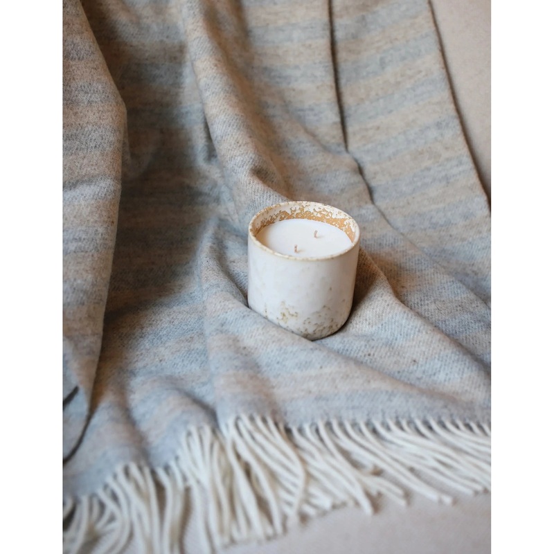 Strand Throw - Light Grey & Taupe