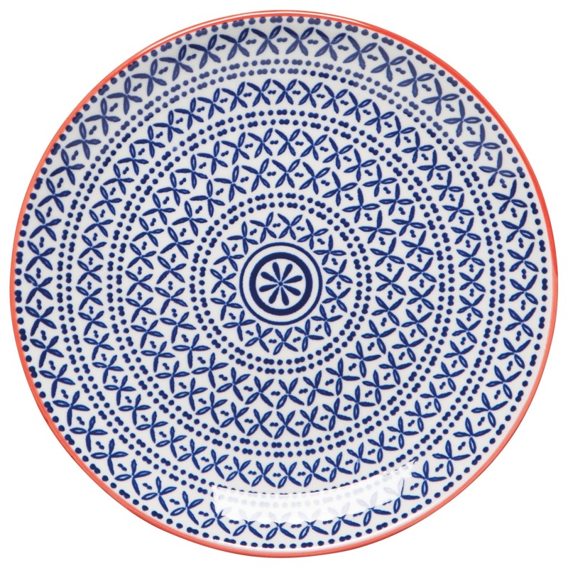 Appetizer Plate - Blue Cross