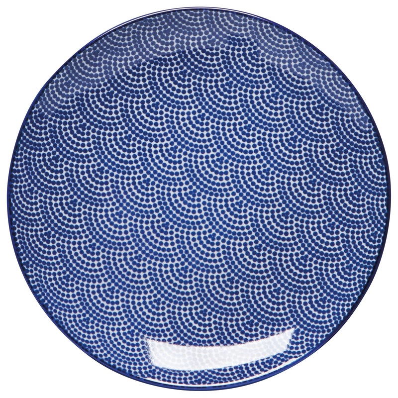 Appetizer Plate - Blue Waves
