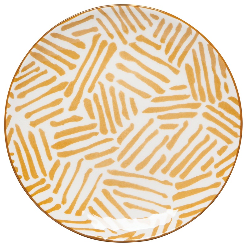 Appetizer Plate - Ochre Lines