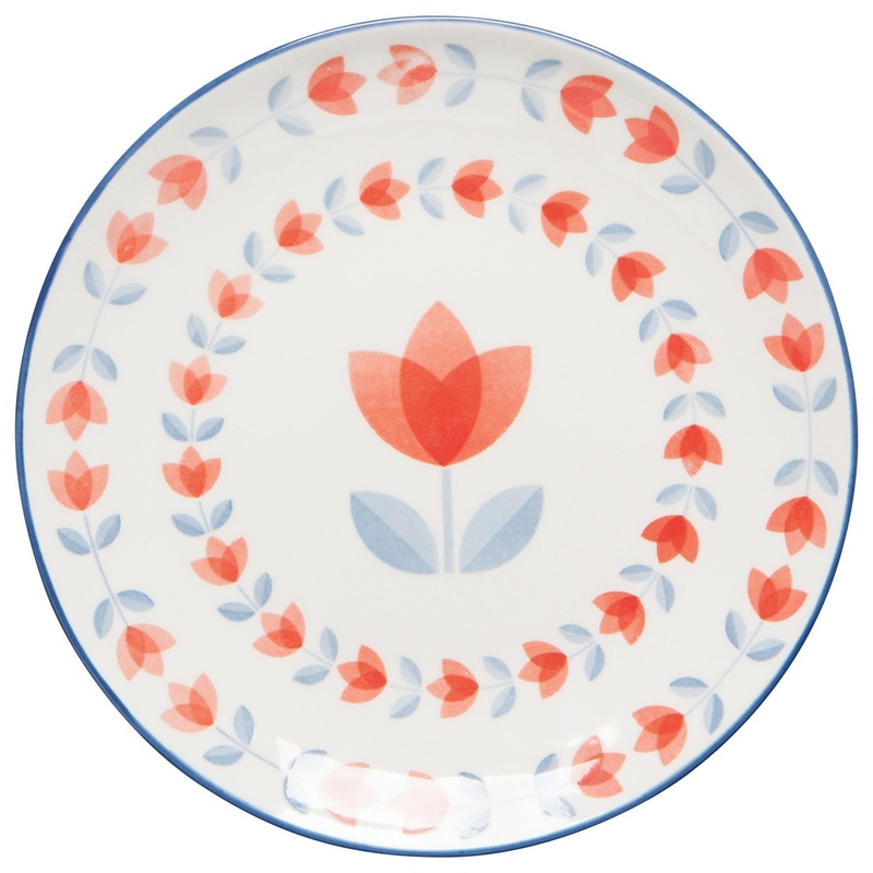 Appetizer Plate - Red Tulip