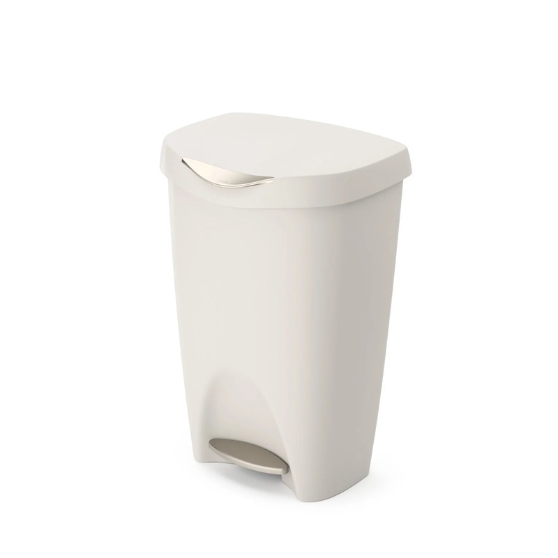 Brim Step Garbage Can -  Sand