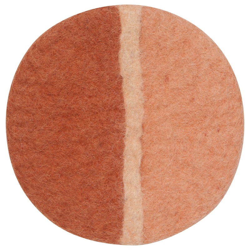Felted Wool Trivet - Sienna