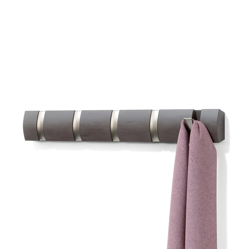 Flip 5 Wall Hooks - Driftwood
