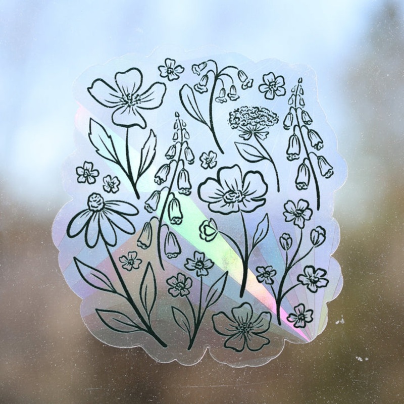 Pressed Florals Sun Catcher