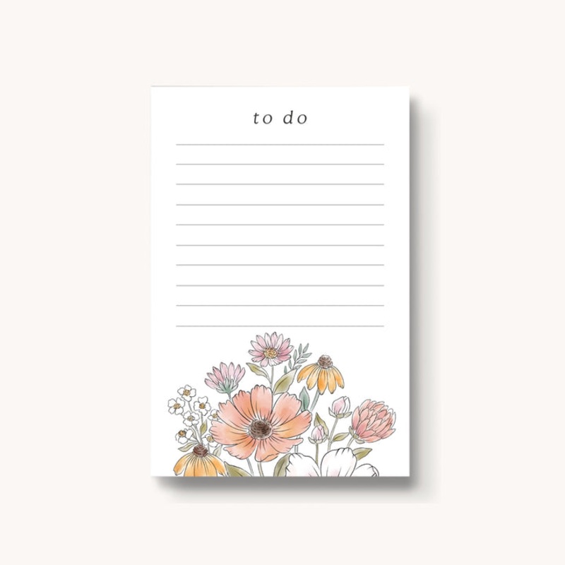 To Do Wildflower Sticky Notes
