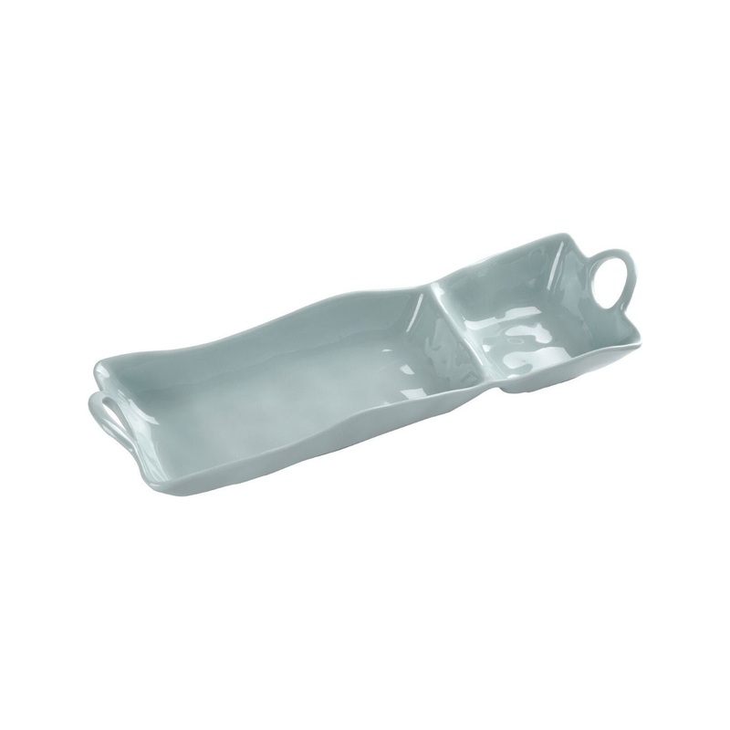 Aqua Melamine Chip & Dip