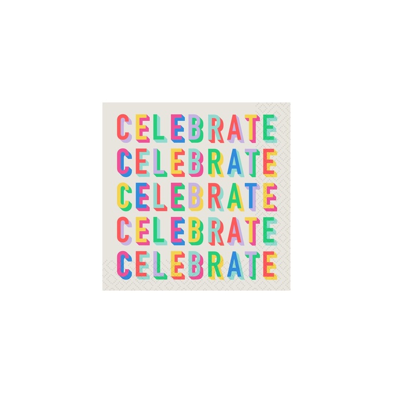 Celebrate Paper Cocktail Napkins