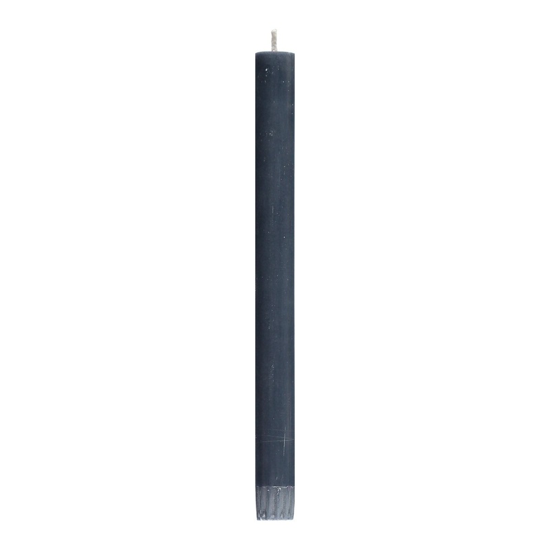 Dinner Candle - Gunmetal Grey