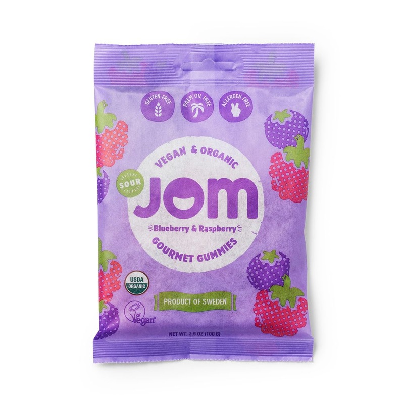 JOM Sour Blueberry & Raspberry Gummies