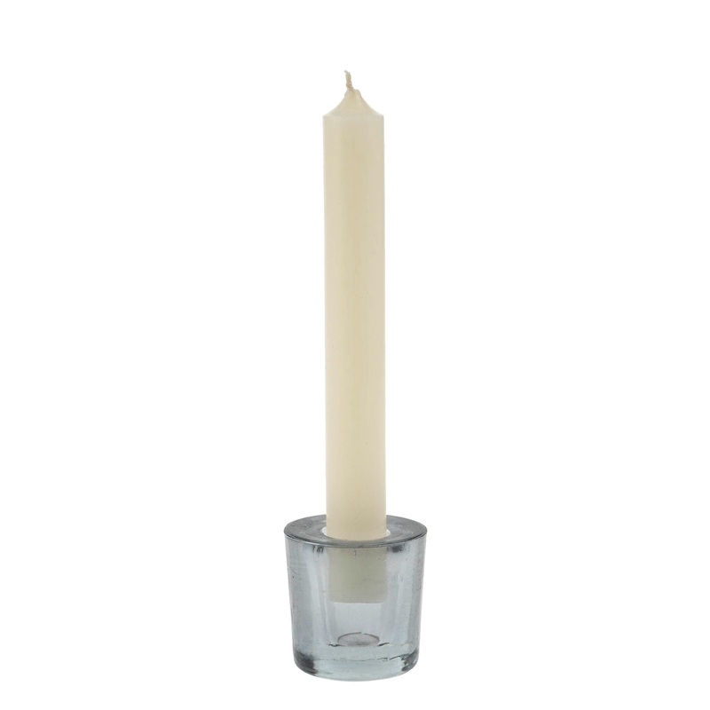 Large Grey Prism Candle Holder
