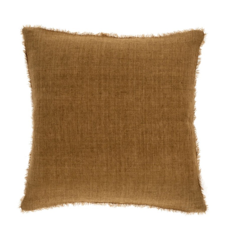 Lina Linen Pillow 20"x20" - Tawny