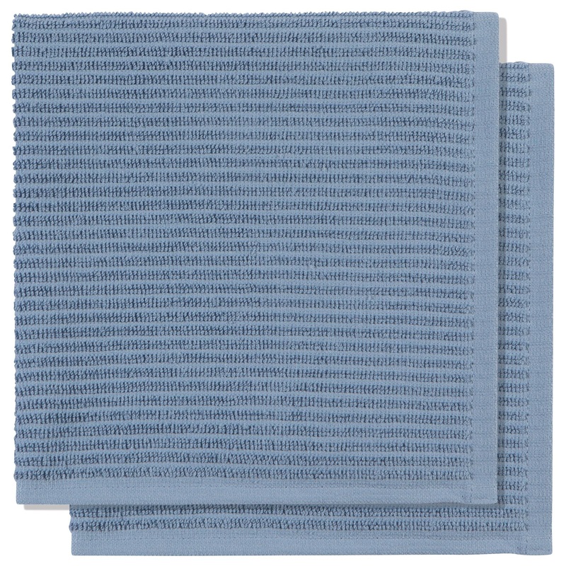 Ripple Dishcloth Set - Slate Blue