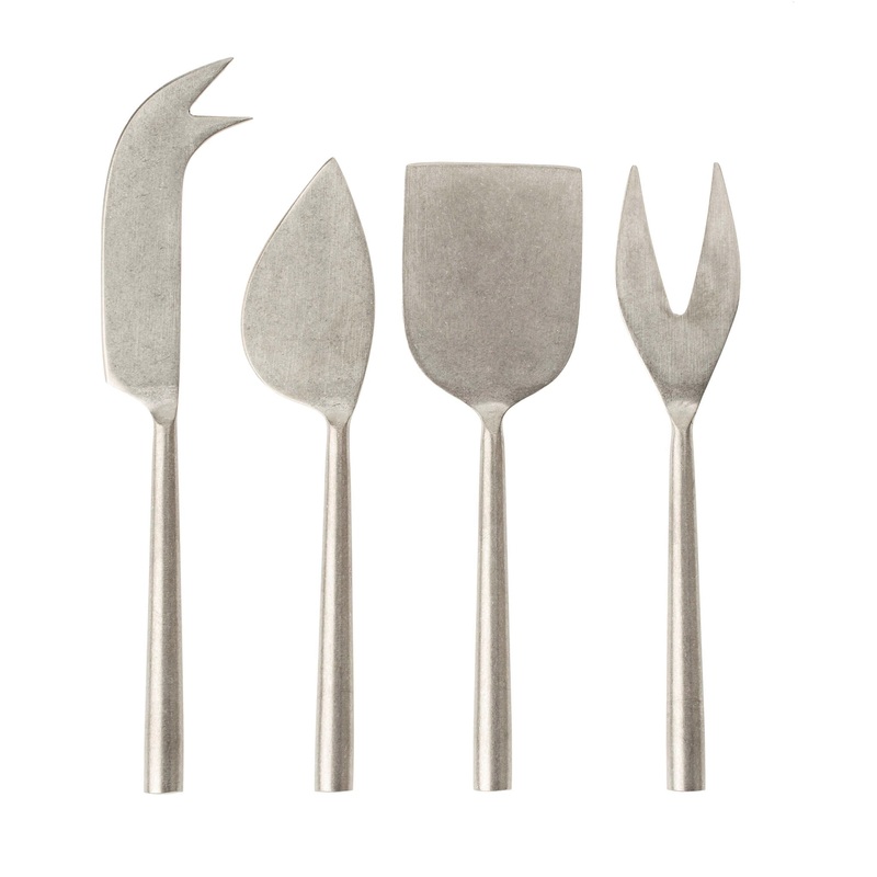 Tides Cheese Knives Set - Tumbled Stainless