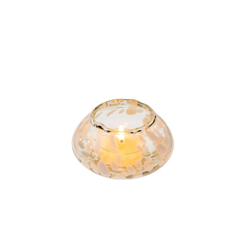 White Confetti Tealight Holder