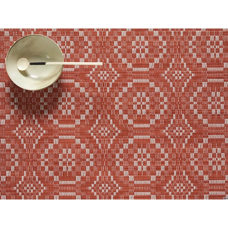 Chilewich Overshot Table Mat - Paprika