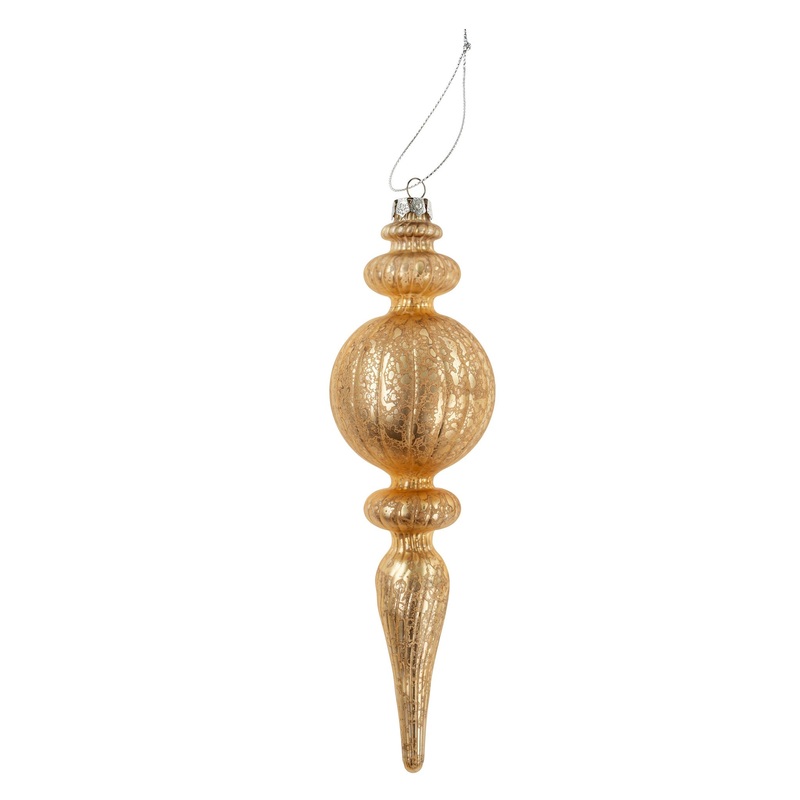 Gold Noel Spindle Ornament
