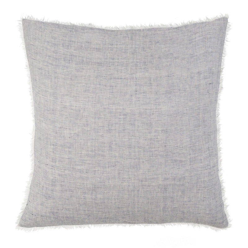 Lina Linen Pillow Navy Stripe - 24x24"