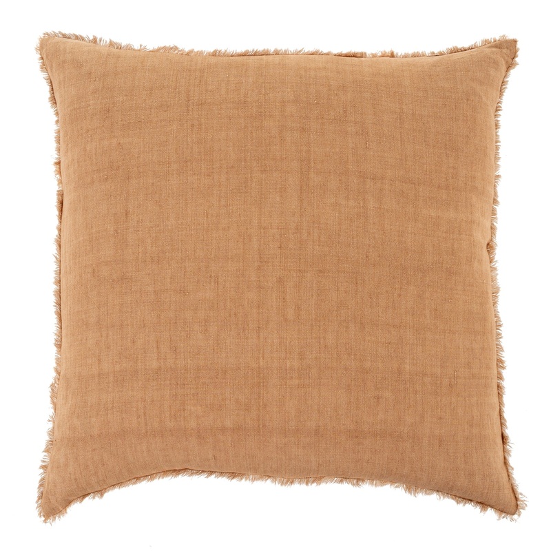Lina Linen Pillow Terracotta - 24x24"