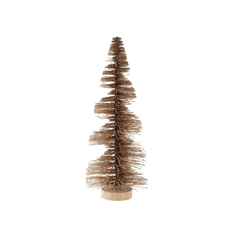 Medium Gold Sparkle Swirl Tree