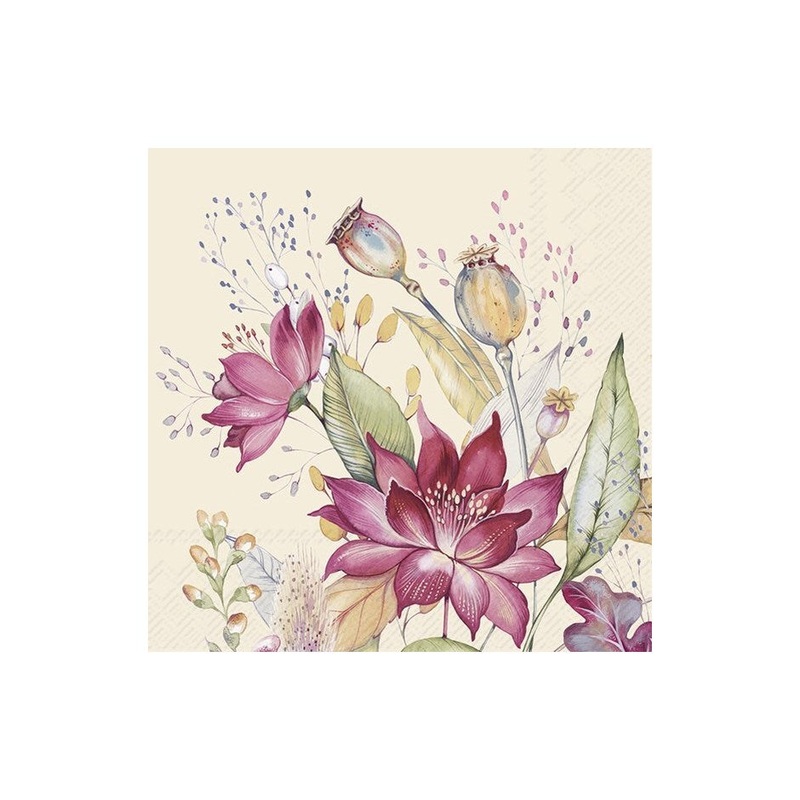 Autumn Meadow Paper Napkins - Cocktail