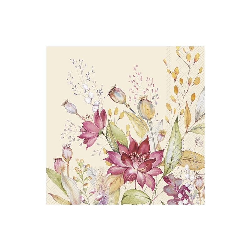Autumn Meadow Paper Napkins - Lunch